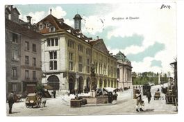 Bern - Stadt - Kornhaus und Theater - Tram - Milchmann  1919