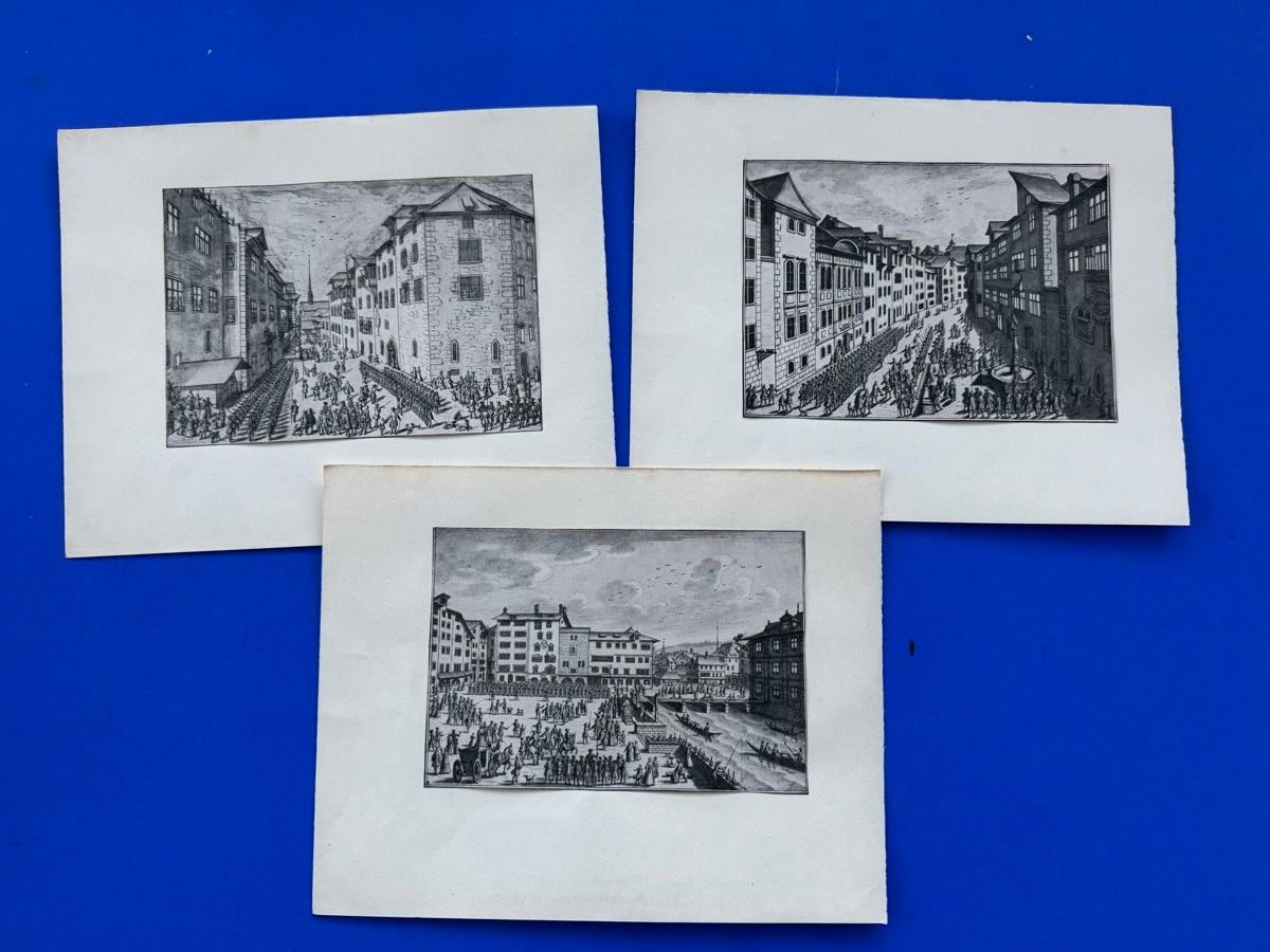Livres: Panner Bilder. Uehlinger ca 1740. 9 Aufgezogene Kunstdrucke – D'occasion à Adliswil par buch_und_kunst 3
