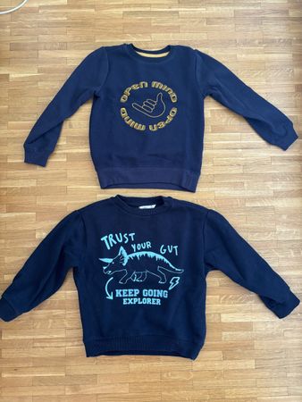 Lot 2 sweat-shirt enfant t.4