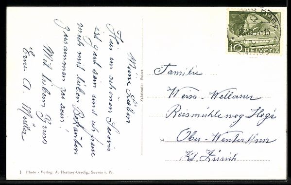Cartes postales: AK Seewis i. Pr., Kirche – D'occasion à Berlin par bartko-reher 1