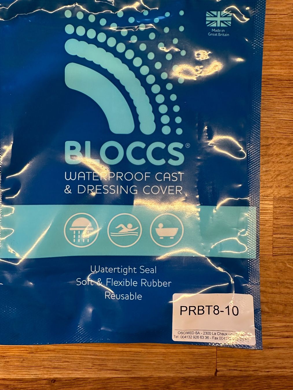 Attrezzature mediche: BLOCCS wasserdichte Gipsabdeckung Grösse 8-10 – Usato da Winkel venduto da Tatanof 3