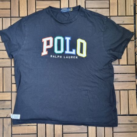 Color Polo Ralph Lauren T-Shirt Schwarz Gr. XL Classic Fit