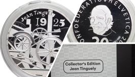 Schweiz Gedenmünze Jean Tinguely  Collector's Edition