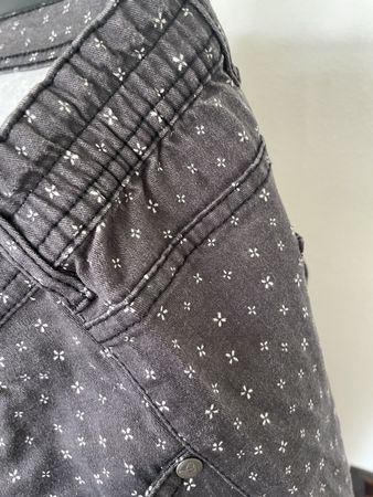 Laura Kent Damen Hose Gr 52 grau geblumt