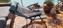 Fauteuil de camping inclinable, pliant et confortable