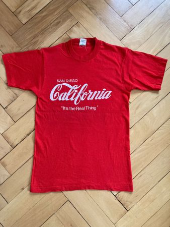 Vintage 90s T-Shirt Coca-Cola California Made in USA Sz M