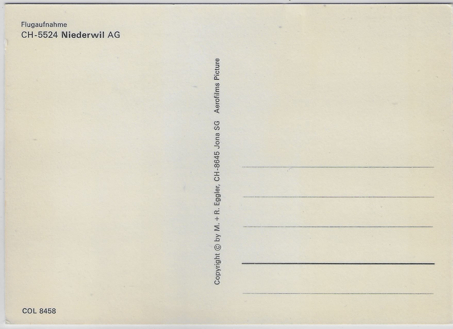 Cartoline postali: Flugaufnahme Niederwil AG – Antico da Ettingen venduto da Kartenplanet 1