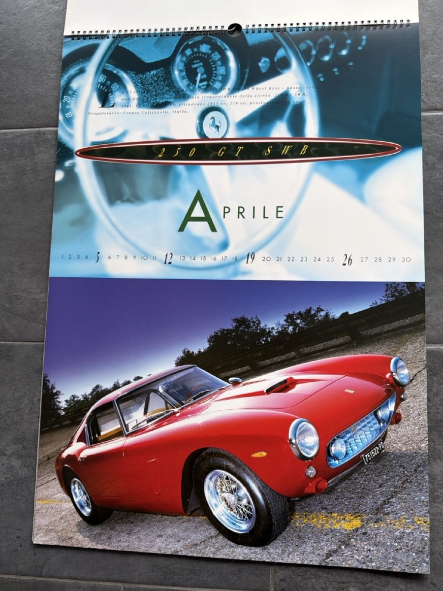 Ferrari Kalender: Original Ferrari Kalender 1998 – Gebraucht aus Wolfwil von Rolex1 5