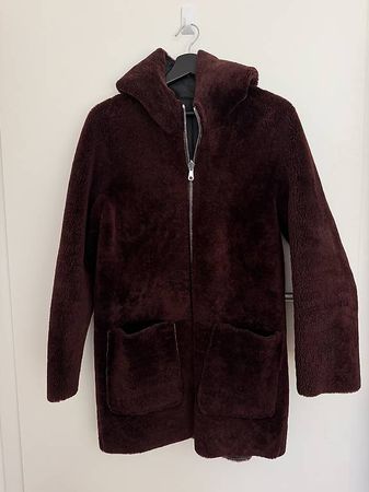 Manteau Sandro Paris réversible en peau lainée  taille 1