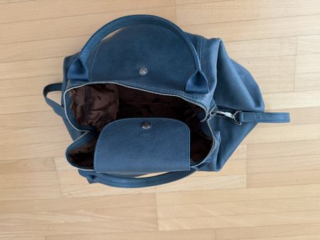 Leder Longchamp Pliage Tasche