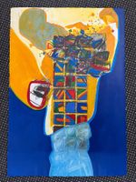 Original Mischtechnik von Wolf Url 1995     (ID B5638)