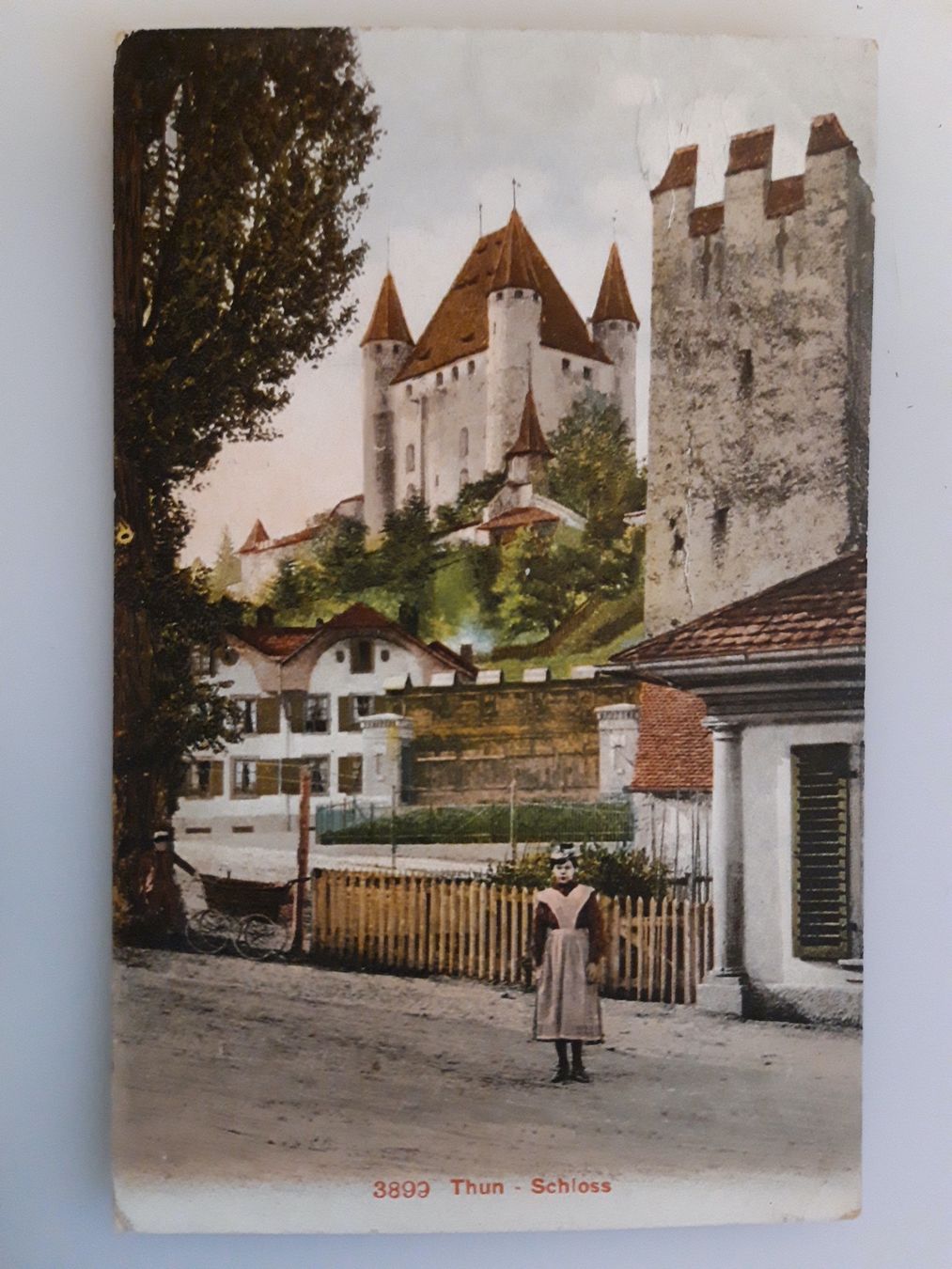 Cartoline postali: Thun Schloss 1908 – Usato da Sargans venduto da nicsam1815