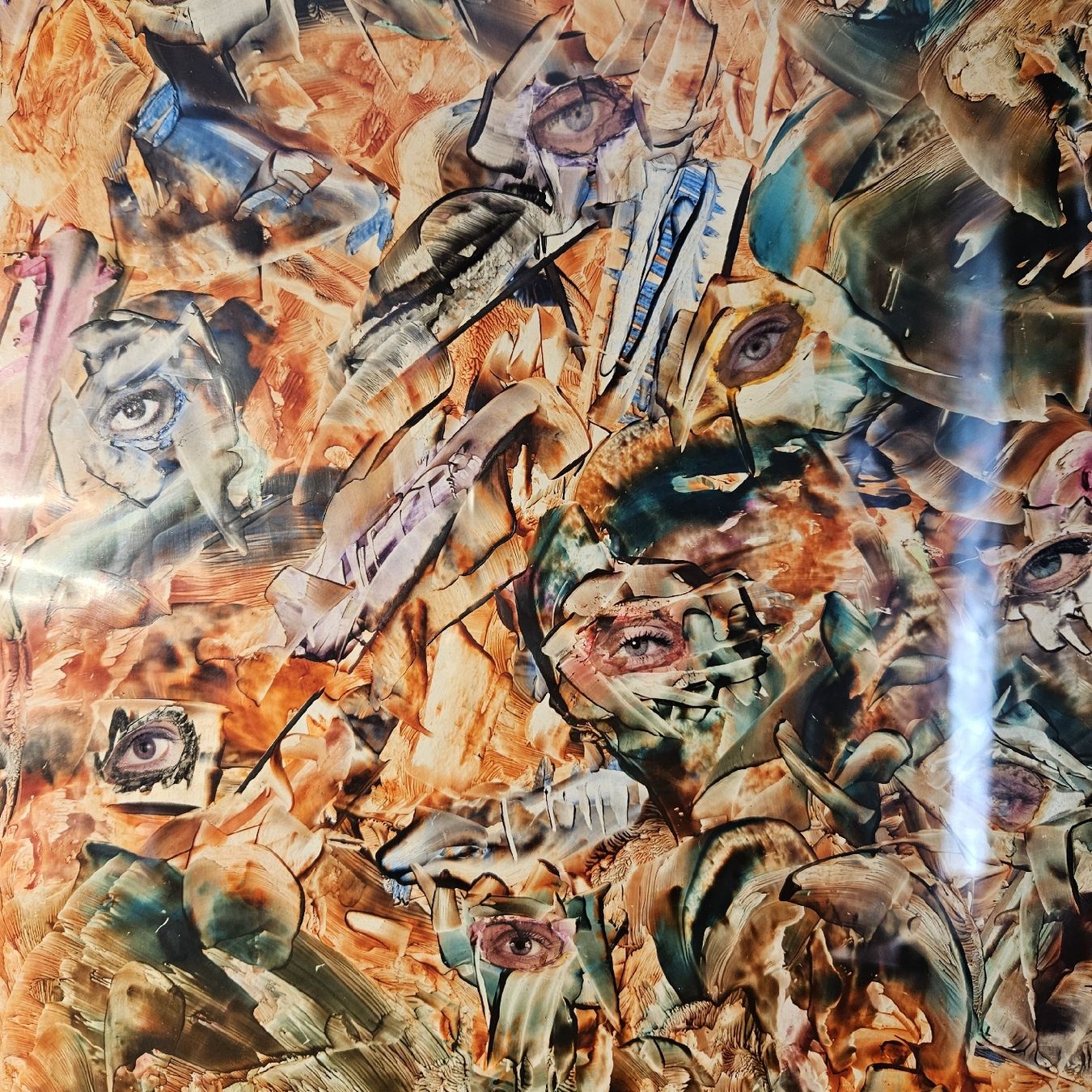 Gemälde: Abstraktes Bild, gerahmt, signiert , Kunstbild – Gebraucht aus Kriens von gra_fhn7 1