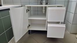 Meuble de salle de bain, blanc, 60 cm - Prix à discuter