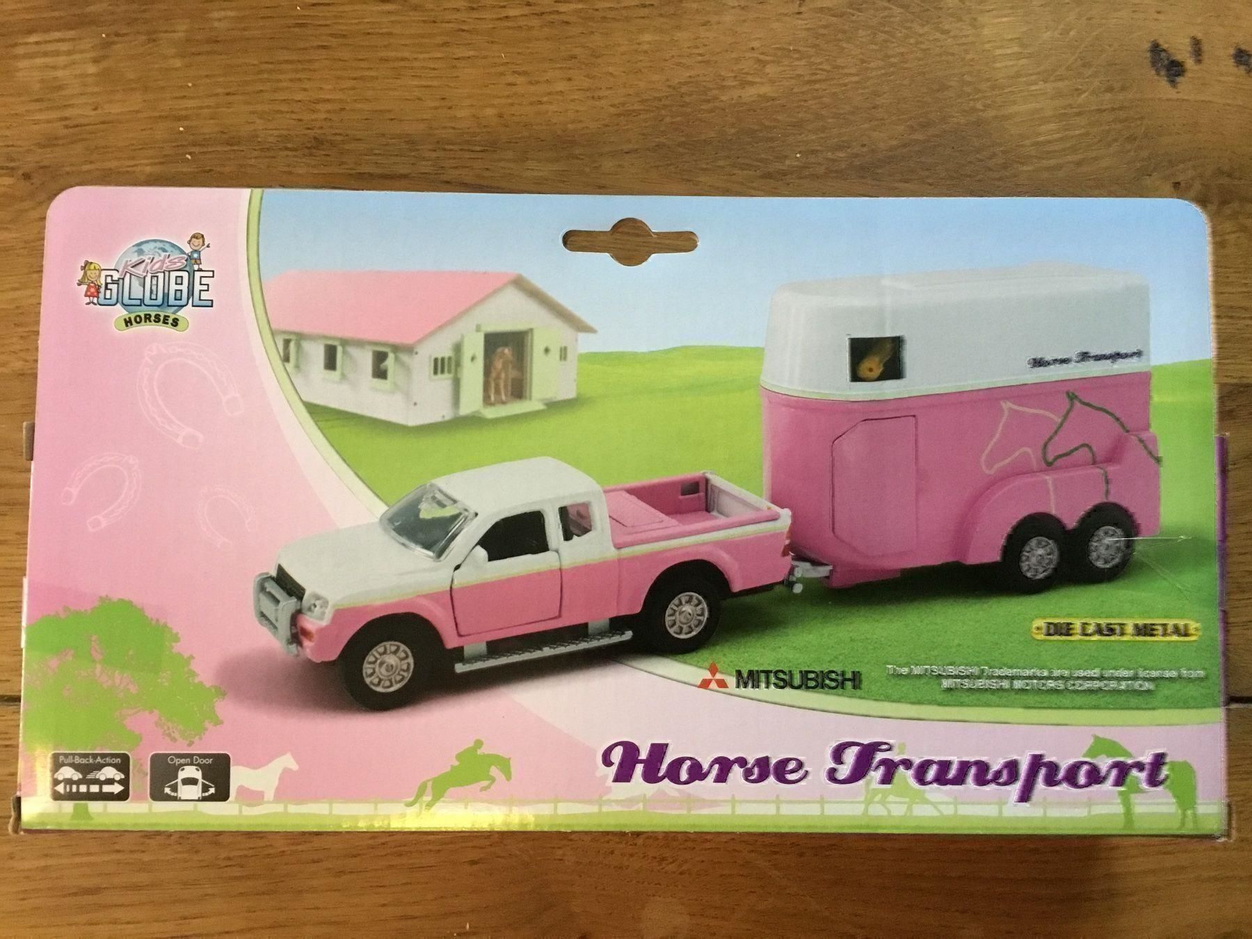 Mitsubishi Modellautos: Pferdetransport mit Mitsubishi Pickup – Neu und originalverpackt aus Erlenbach im Simmental von Model_box 4
