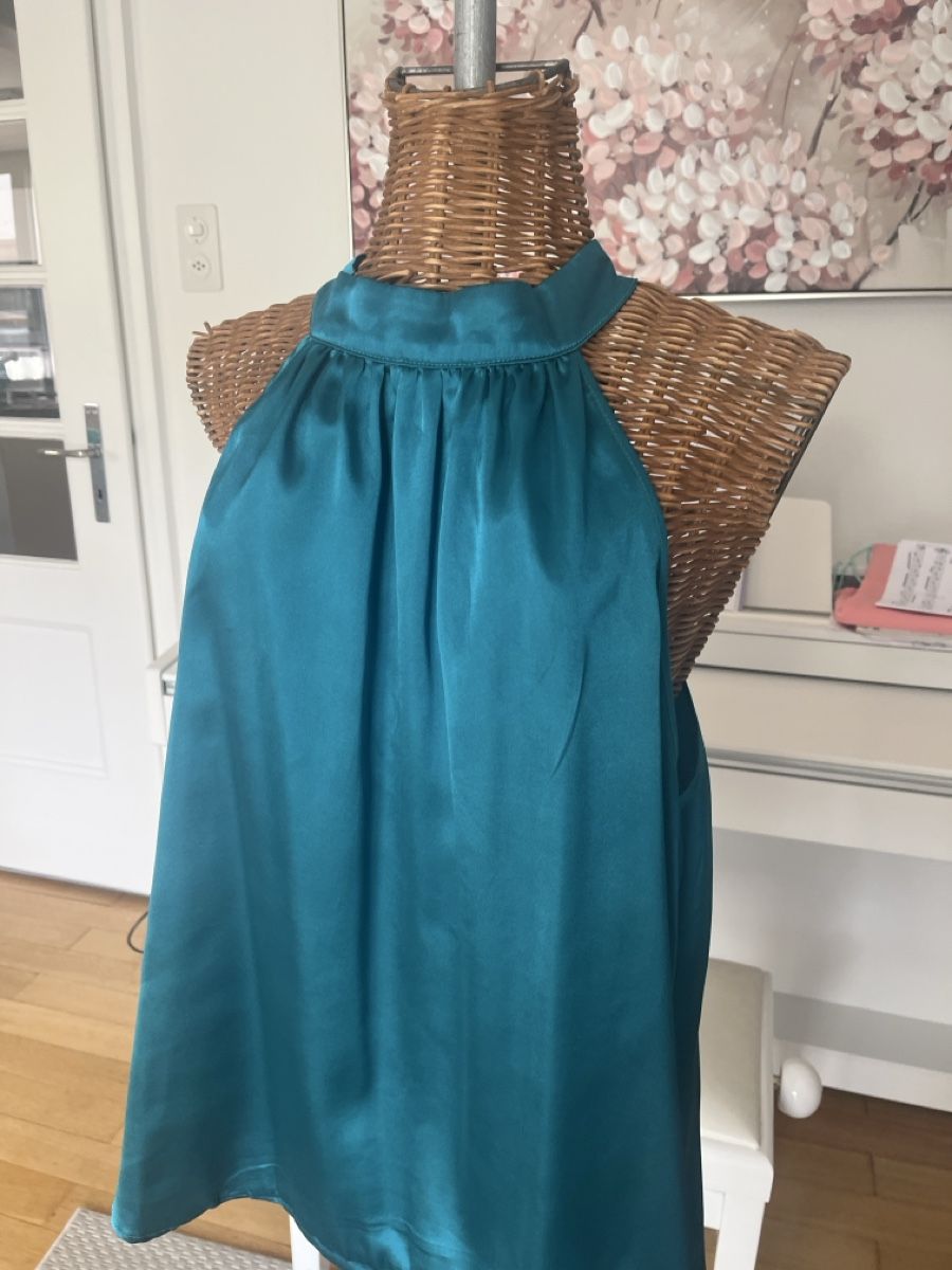 Tops: Neckholdertop, Petrol, XL – Gebraucht aus Solothurn von Bobesch08 1