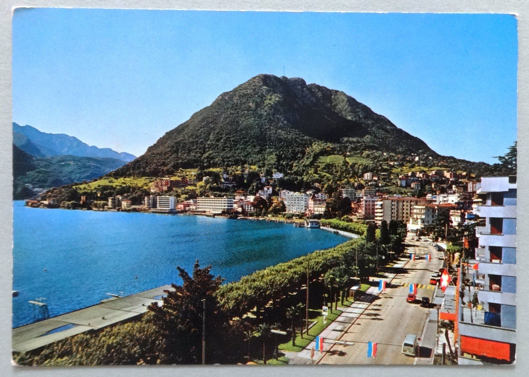 Cartoline postali: Lugano - Scorcio panoramico e Mte S. Salvatore – Usato da Fétigny venduto da Billy2miny