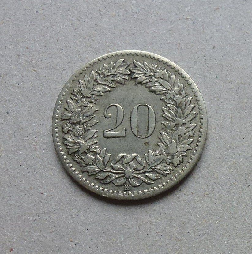 Tutti le monete: ++ 20 Rappen 1850, gute Erhaltung – Usato da Walkringen venduto da Casablanca777 1