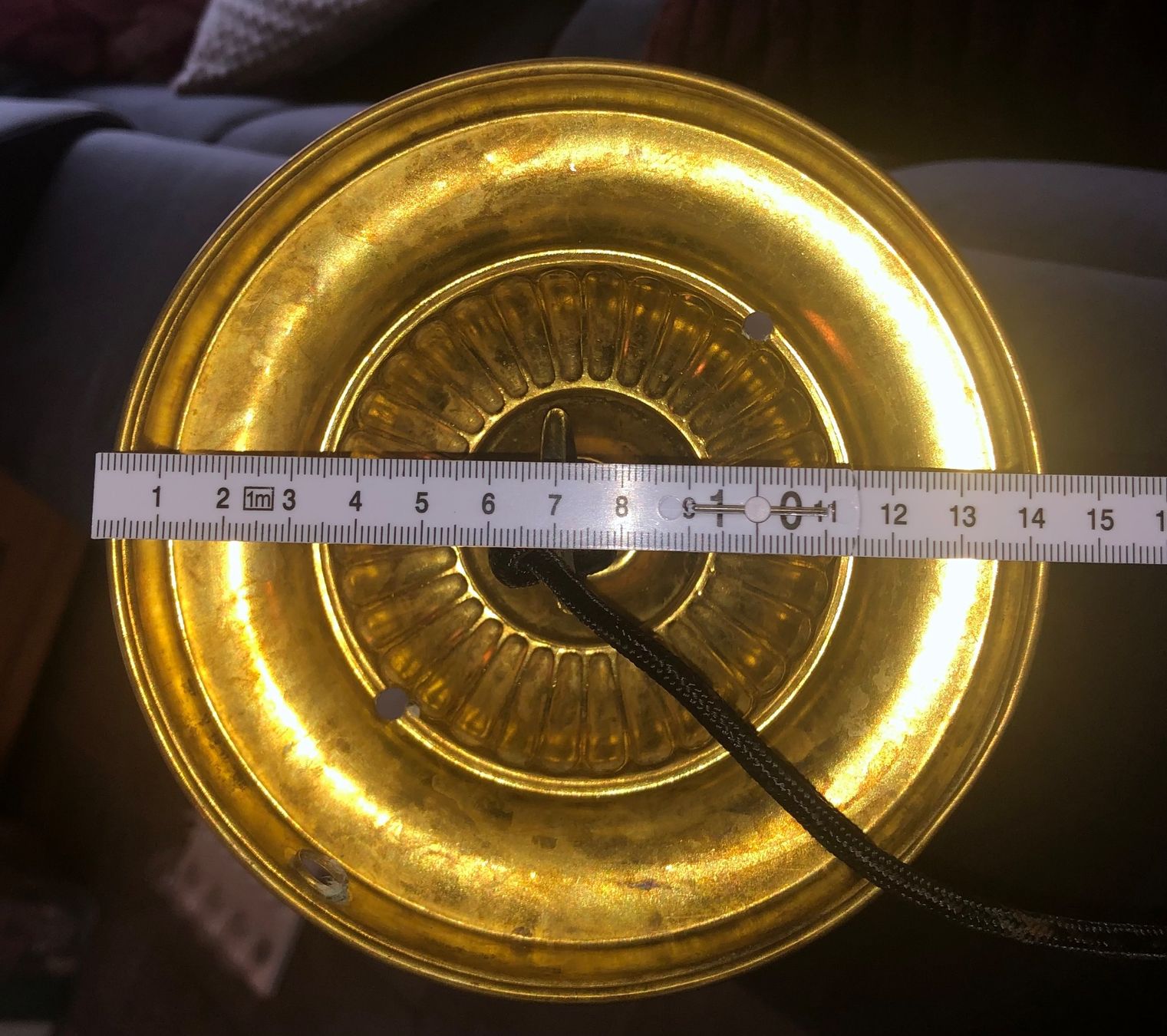 Lampadari & plafoniere: Jugendstil Deckenlampe besondere Messingmontur antik – Usato da Büsserach venduto da Urkundenflora 8