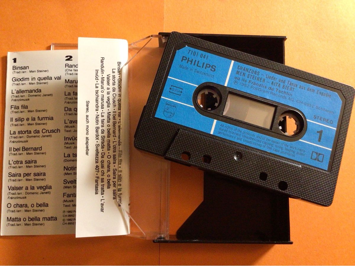 Musicassette: Chanzuns- Lieder & Tänze Engadin, Kassette 1992 – Usato da Steinach venduto da Quarkie 1