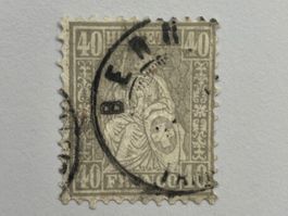 1878, Sitzende Helvetia, ZNr. 42, gestempelt BERN