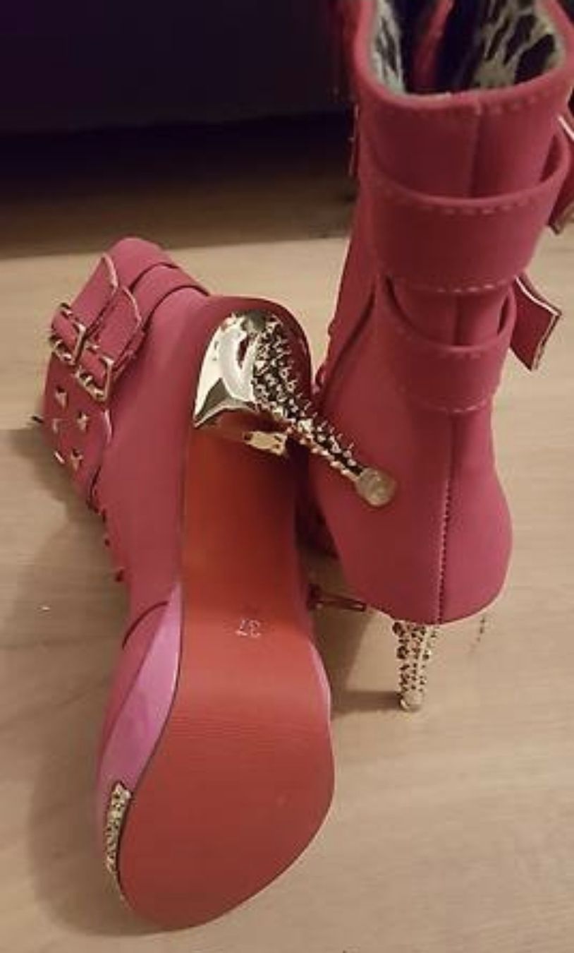 Scarpe da donna: NEU Stiefeletten pink Grösse 37 – Nuovo (secondo la descrizione) da Uster venduto da Mooreas 2