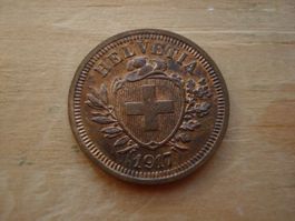 (Z2) 1 Rappen 1917 UNZ