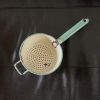 emaille antique Küchensieb / Abtropfsieb made in Swedish