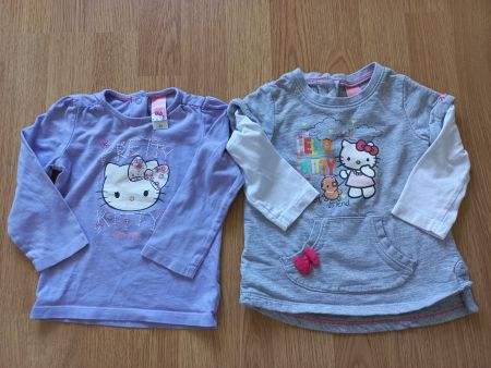2 Hello Kitty Langarmshirts für Mädchen