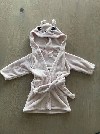 Süsser H&M Bademantel, Gr 98/104, rosa