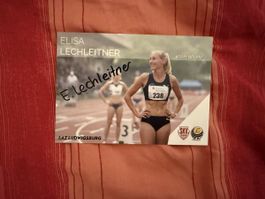 Elisa Lechleitner 400m Athletin Karte guter Zustand