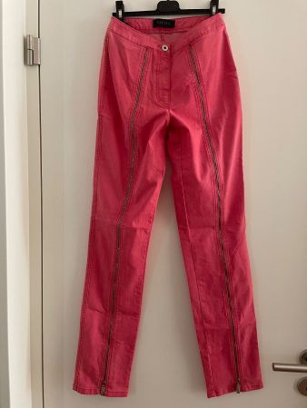 Hose SAYYES Gr. 34 himbeerrot Slim-fit Stretch 2x RV vorne