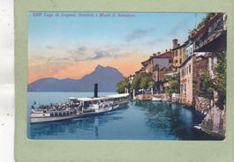 Lago di Lugano Gandria e Monte S. Salvatore Schiff " Italia