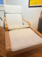 IKEA POÄNG Armchair and Footstool
