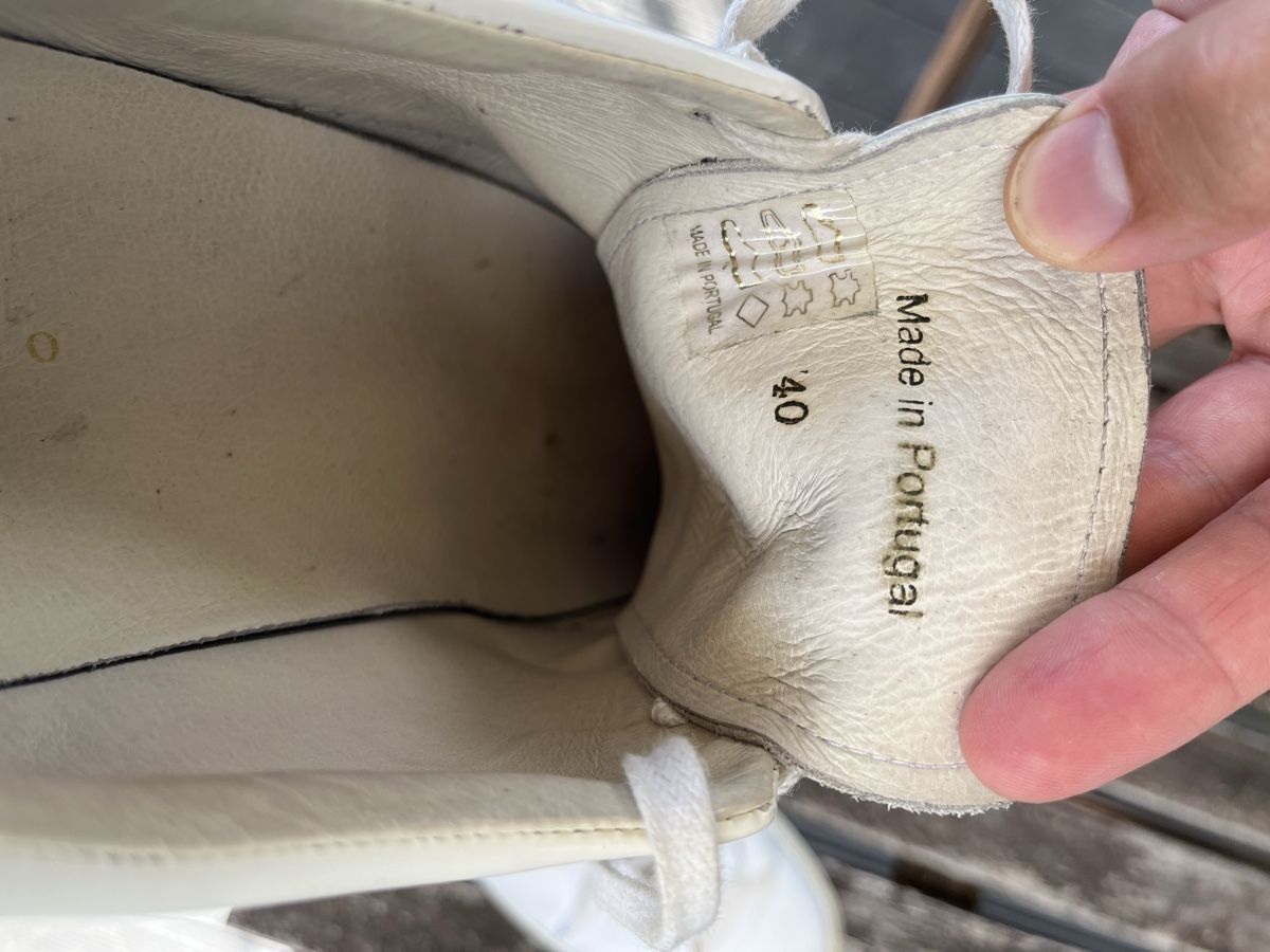 Sandro Scarpe da uomo: SANDRO White Leather Sneakers Size 40 – Usato da Baar venduto da Charbin 4