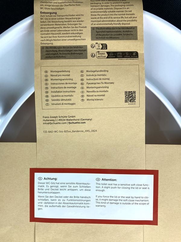 WC: SCHÜTTE | Klobrille | Wassertropfen Muster | Oval – Nuovo e nell'imballaggio originale da Wittenbach venduto da Restwert_St-Gallen 6