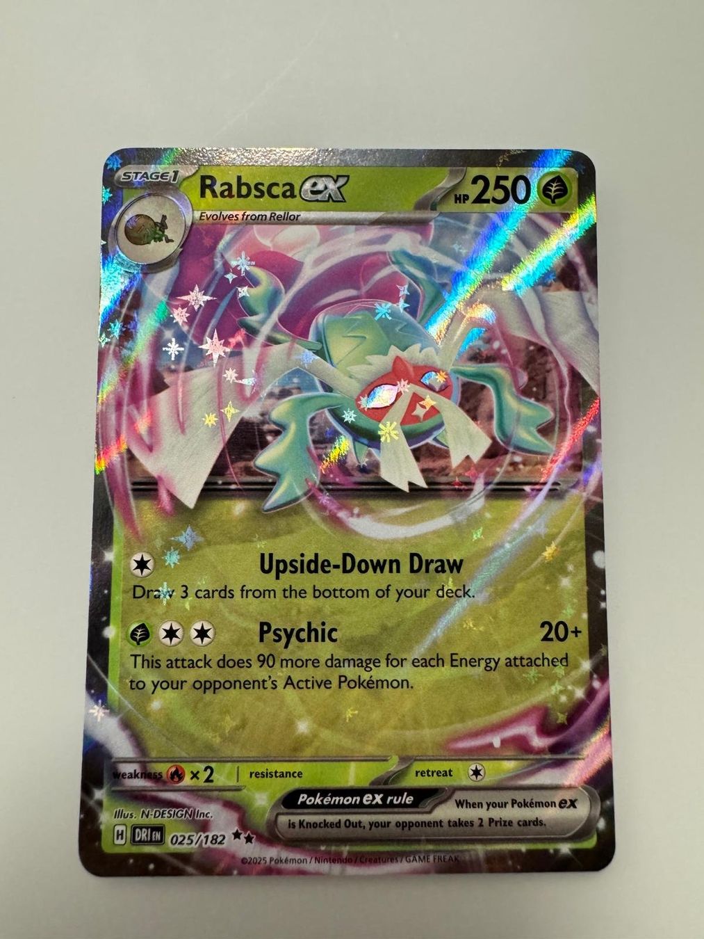 Pokémon Carte collezionabili: Rabsca ex | Double Rare | DRI 025/182 | EN – Usato da Spreitenbach venduto da Snacky96
