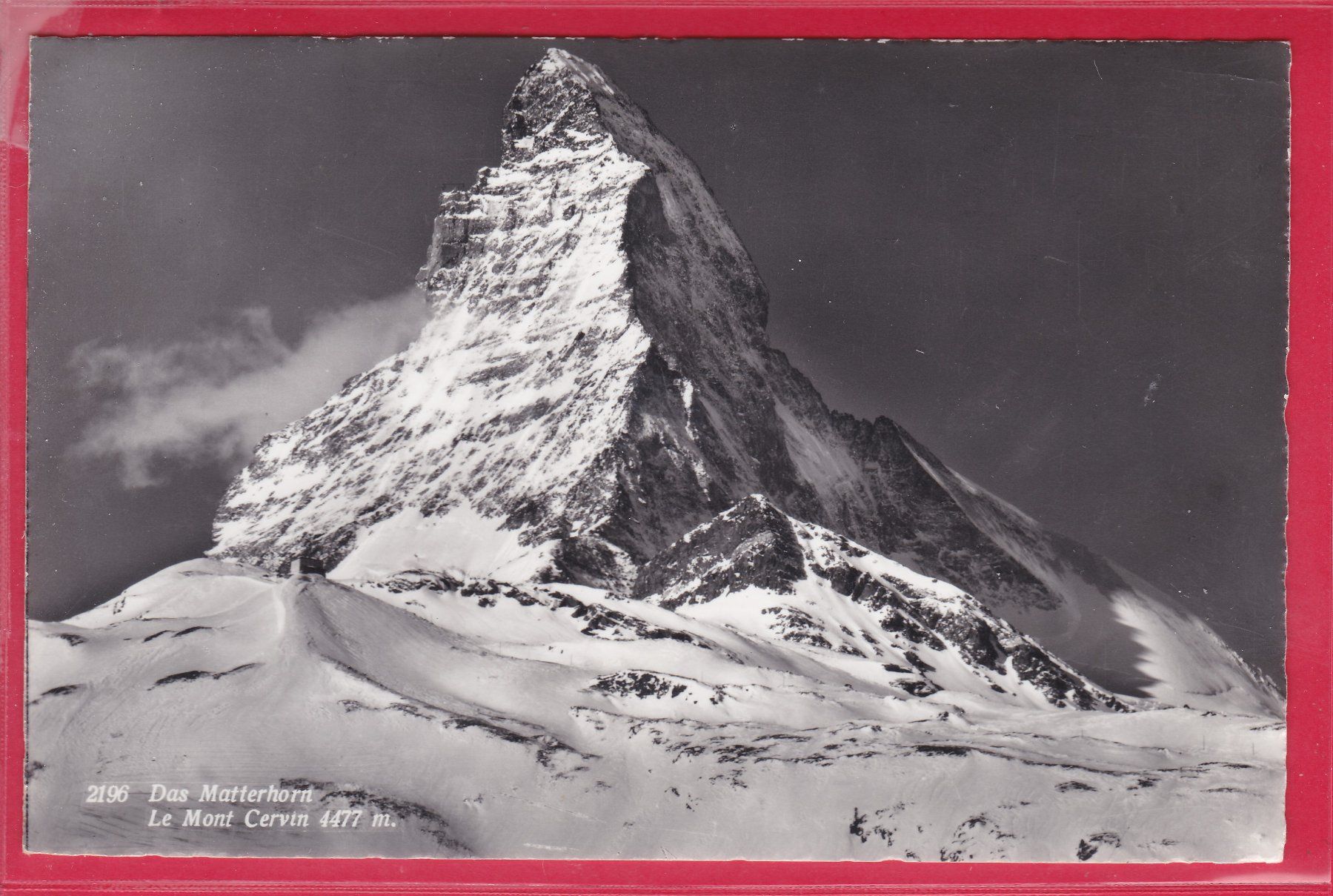 Cartoline postali: DAS MATTERHORN, 17.2.1964 – Usato da Oberrieden venduto da Gebirgsstelze