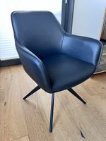 6 Stk. schwarze Edy&Liv Design Stühle, Leder, Top Zustand!