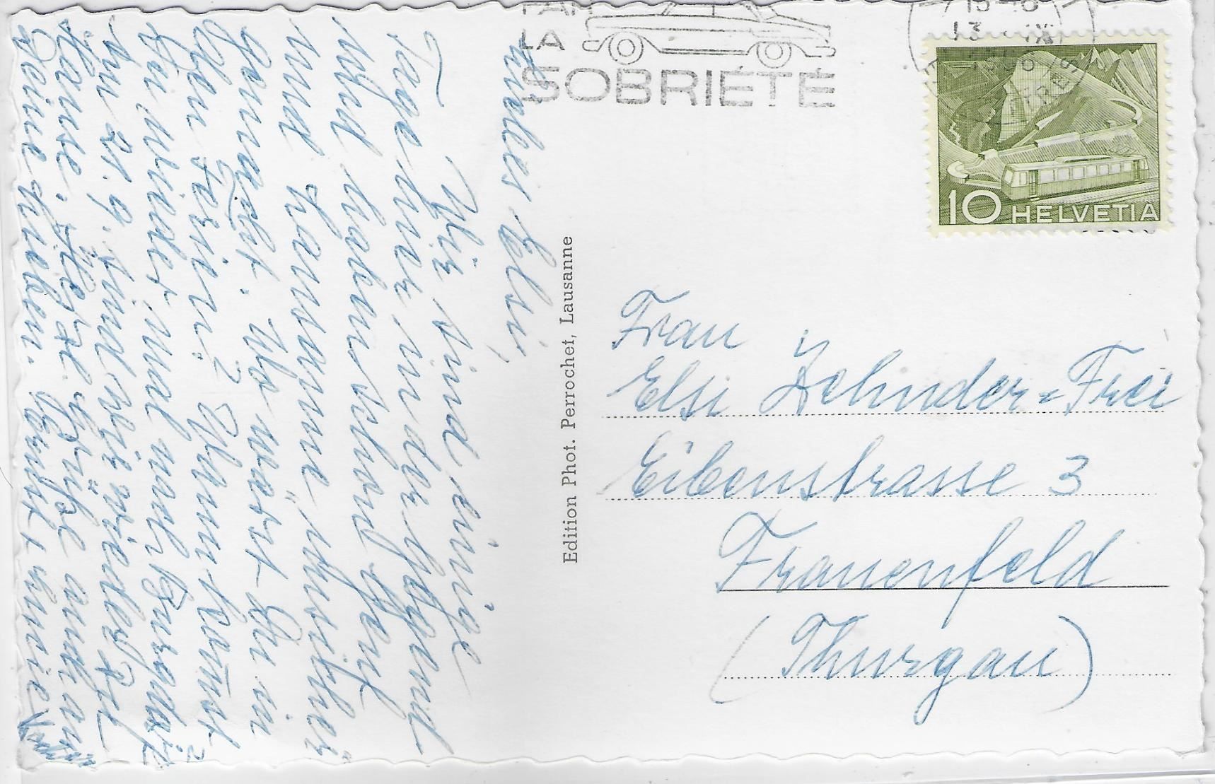 Cartoline postali: Vevey - Vue generale – Usato da Ettingen venduto da Kartenplanet 1