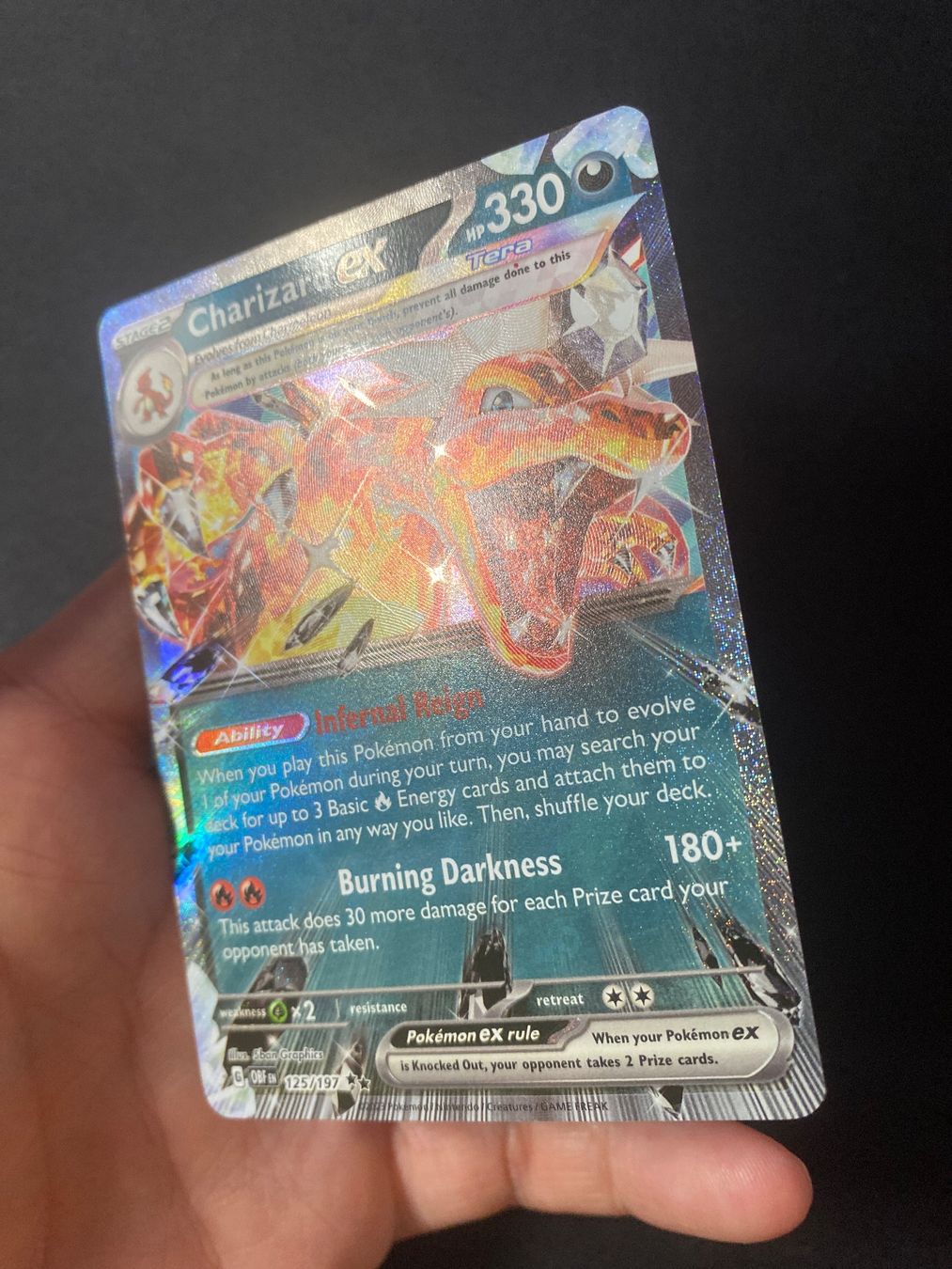 Pokémon Sammelbilder & Trading cards: Charizard ex 125 - Glurak - Dracaufeu - Obsidian Flames - EN – Neu (gemäss Beschreibung) aus Hausen AG von Shrade 1