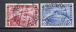 ZEPPELIN Chicagofahrt Mi-Nr.496497 gestempelt 750 Fr