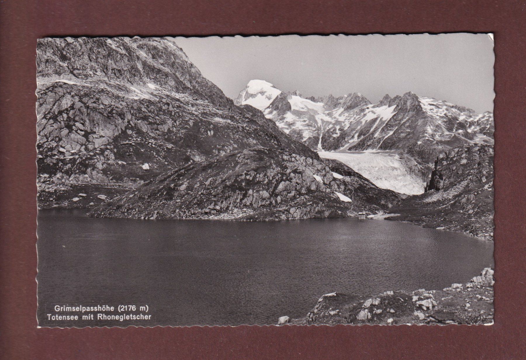Cartoline postali: GRIMSELPASSHÖHE - Totensee - Rhonegletscher - 1942 – Usato da Pully venduto da nicecards-shop