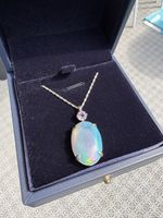 Halskette Opal silber