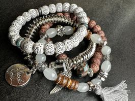 4er Set Armbänder Modeschmuck verschiedene Designs Top