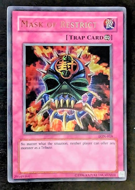 Yugioh LON-018 Mask of Restrict Ultra Rare EX ENG (Gebraucht) in ...