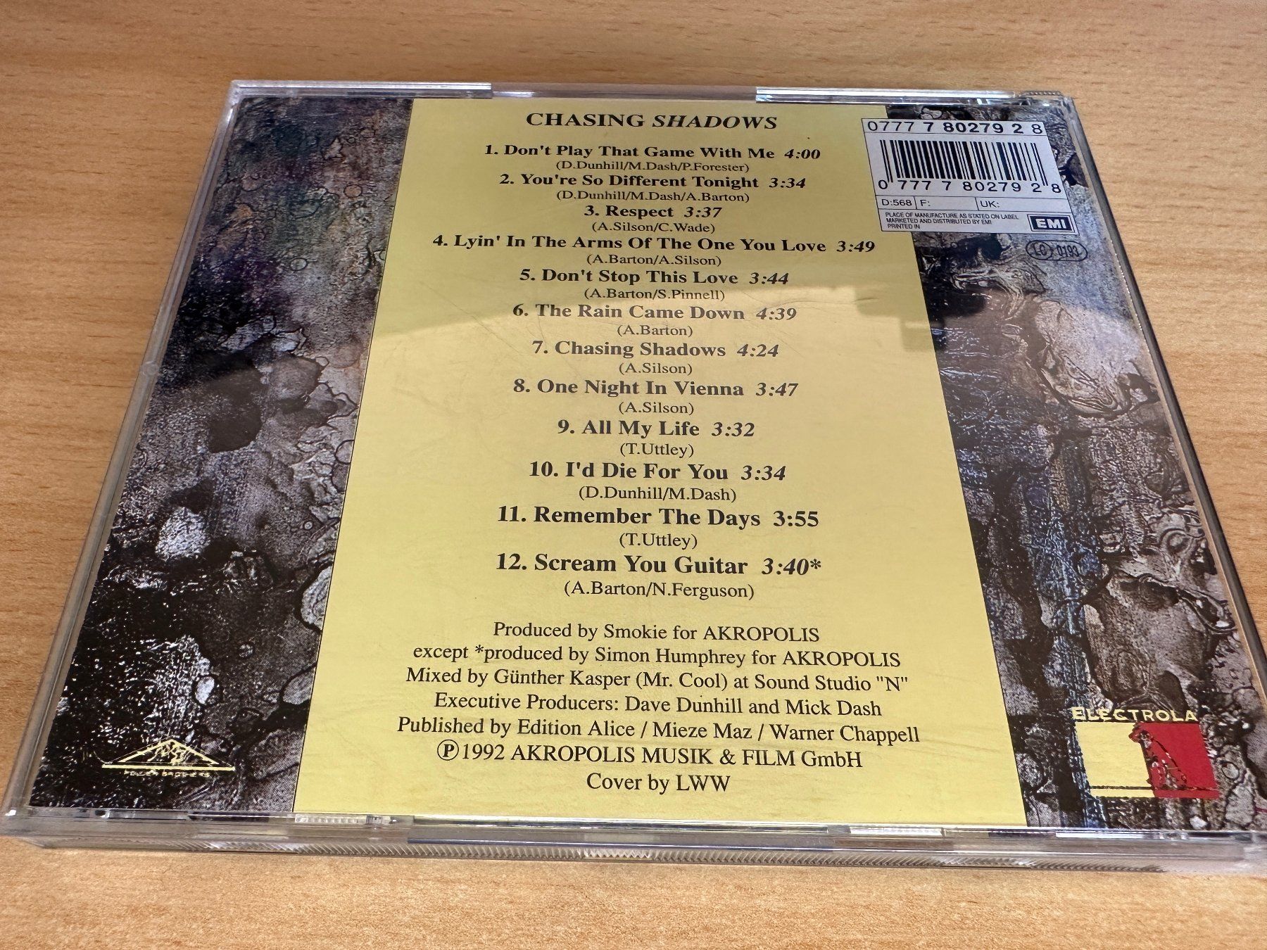 CD: Smokie – Chasing Shadows – Usato da Rikon im Tösstal venduto da Alpenmutz 1