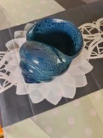 Keramik-Sukkulentententopf – niedliche Ozeanblaue Muschel