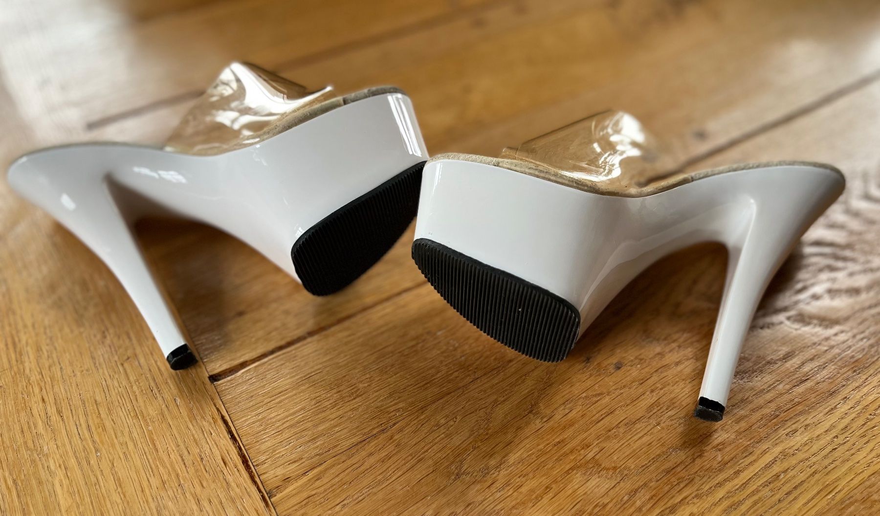 Scarpe da donna: Weisse High Heels, Tanzschuhe, Gr. 36 – Nuovo (secondo la descrizione) da Arbon venduto da KaSaBo 4