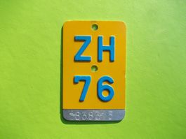 Mofanummer / Töfflinummer ZH 76 ... zum 50. Geburtstag !